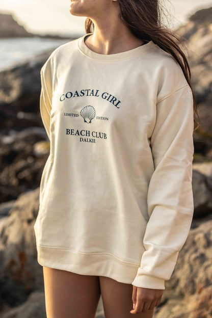 Crewneck Coastal Girl Crema