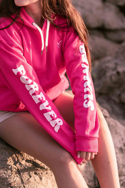 Hoodie Forever Summer Fucsia