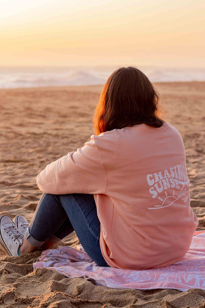 Crewneck "Chasing Sunset" Damasco