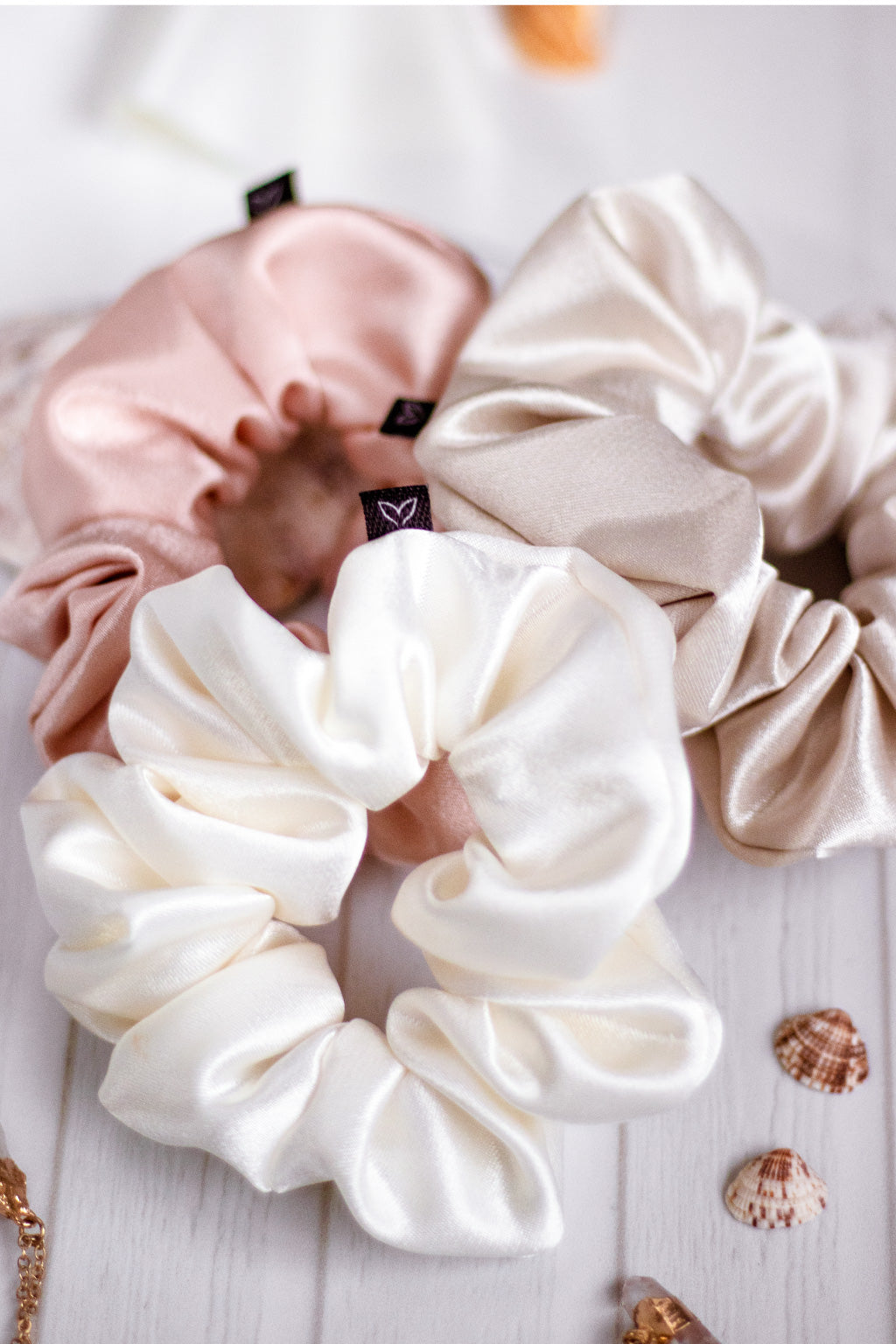 Scrunchie "Perla, Amanecer o Luna" THIN o NORMAL